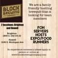 Looking to add a few team membership our family friendly bustling brew pub! Servers…