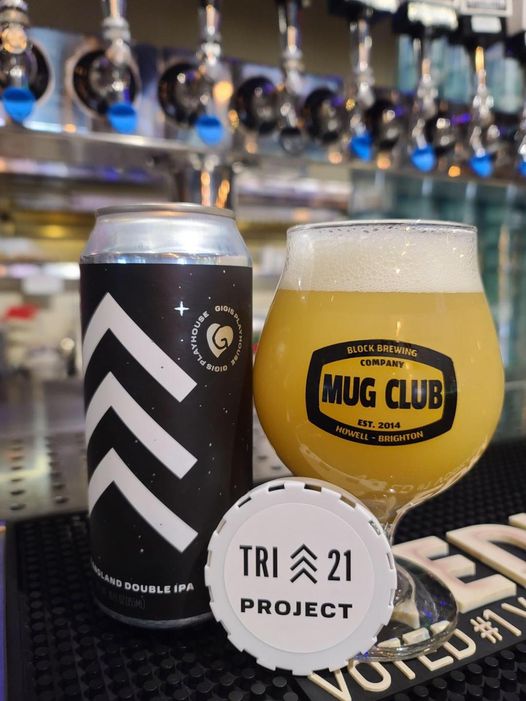 ‼‼‼NEW BEER ALERT!!!‼‼‼ Tri^21 is a Double New England (Hazy) IPA coming in at 8