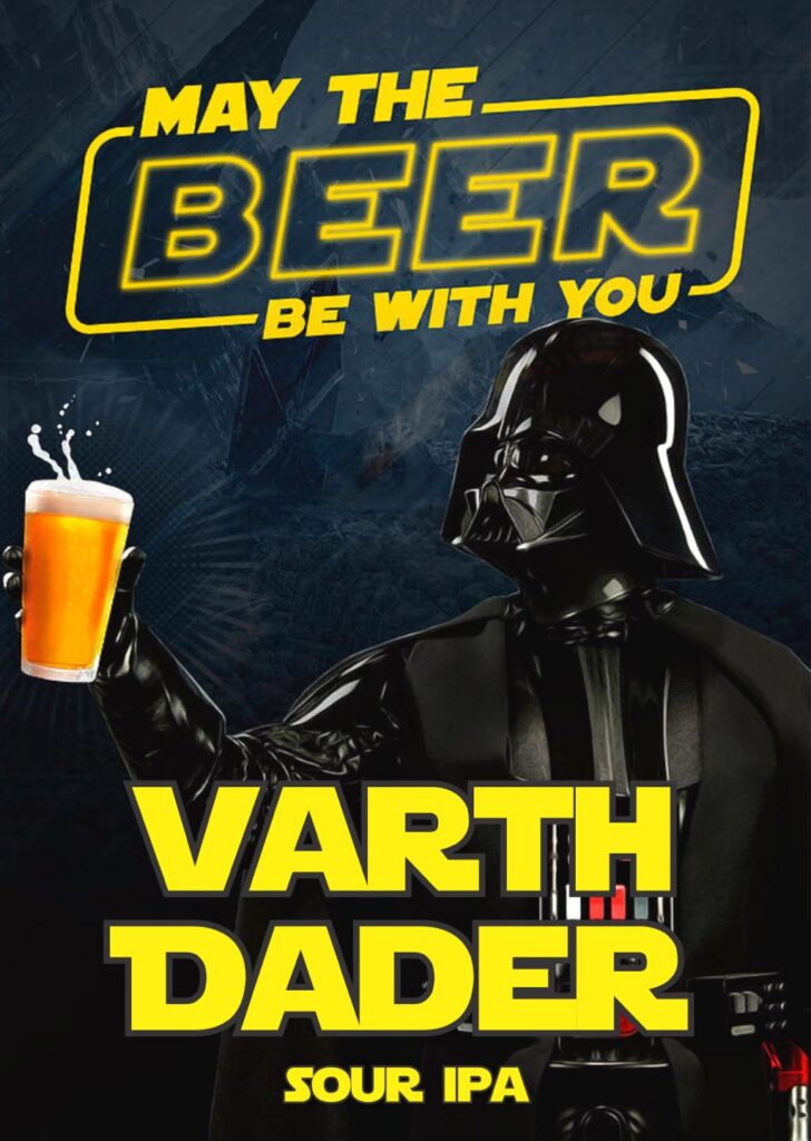 In 4 short days …August 10…. A beer is coming only known as VARTH DADER… it’s  a